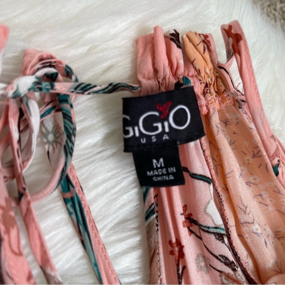 GiGiO Patchwork Floral Boho Flowy Midi Sun Dress - Picture 8 of 13